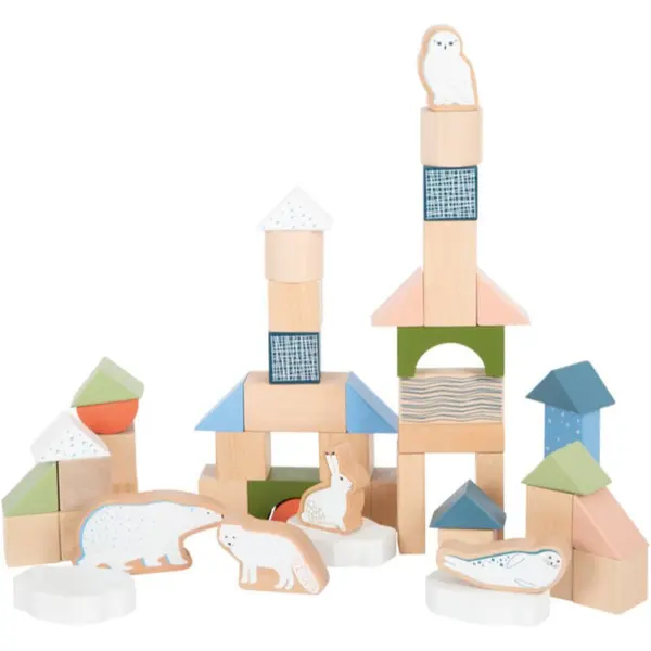 Small foot Small foot Wooden Building Blocks Dino kocke od drva 12 m+ 20 kom