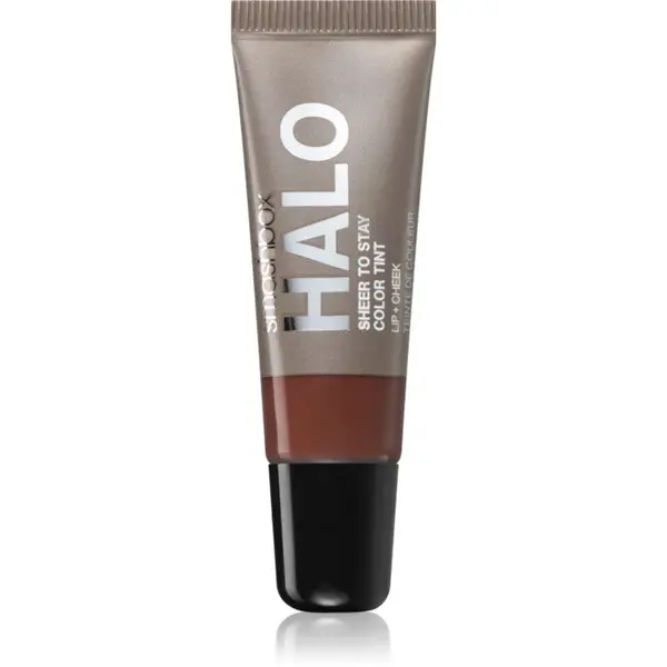 Smashbox Smashbox Halo Sheer To Stay Color Tints tekuće rumenilo i sjajilo za usne nijansa Terracotta 10 ml
