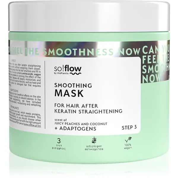 so!flow so!flow After Keratin Straightening Smoothing Mask maska za kosu 400 ml