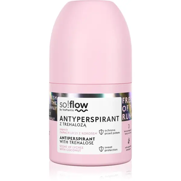 so!flow so!flow Antiperspirant antiperspirant roll-on za žene Scent of Lychee with Coconut 50 ml