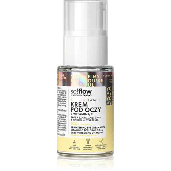 so!flow so!flow Brightening Eye Cream With Vitamin C posvjetljujuća krema za detoksikaciju okoloočnog područja s vitaminom C 15 ml