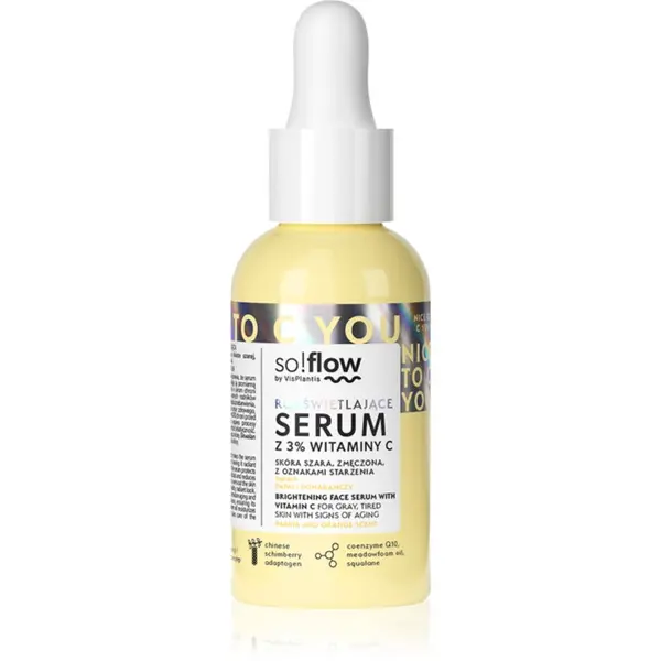 so!flow so!flow Brightening Face Serum With Vitamin C posvjetljujući serum s vitaminom C 30 ml