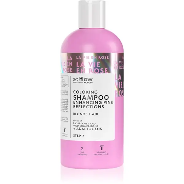 so!flow so!flow Coloring Shampoo Blonde Hair šampon za toniranje za plavu kosu nijansa Pink 300 ml