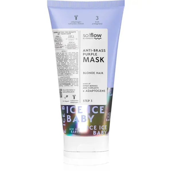 so!flow so!flow Cooling Mask Blonde Hair maska za kosu neutralizirajući žuti tonovi 200 ml