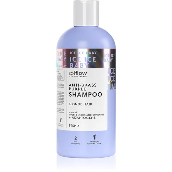 so!flow so!flow Cooling Shampoo Blonde Hair ljubičasti šampon neutralizirajući žuti tonovi 300 ml