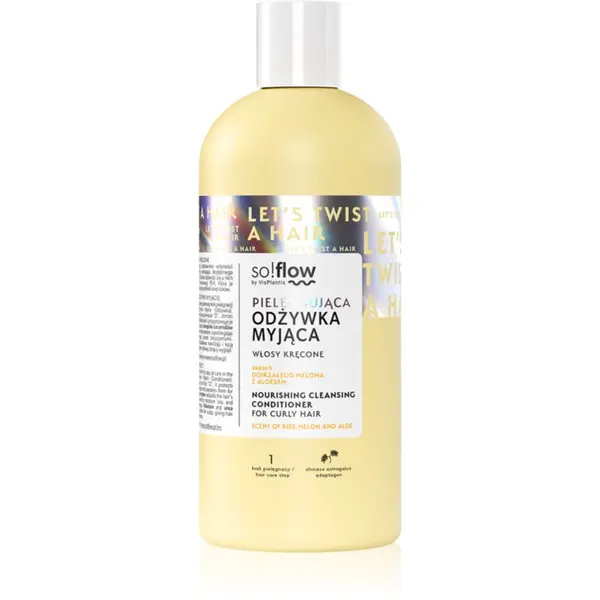 so!flow so!flow Curly Hair Nourishing Cleansing Conditioner regenerator za čišćenje za kovrčavu kosu 200 ml