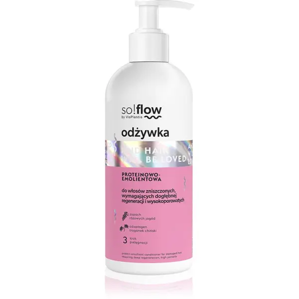 so!flow so!flow Damaged Hair Protein-Emollient Conditioner regenerator za učvršćivanje za oštećenu kosu 300 ml