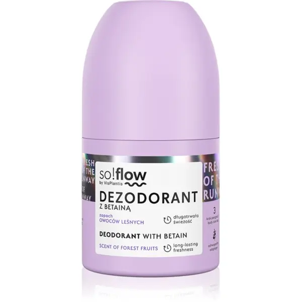 so!flow so!flow Deodorant dezodorans roll-on za žene Betain Scent Of Forest Fruits 50 ml