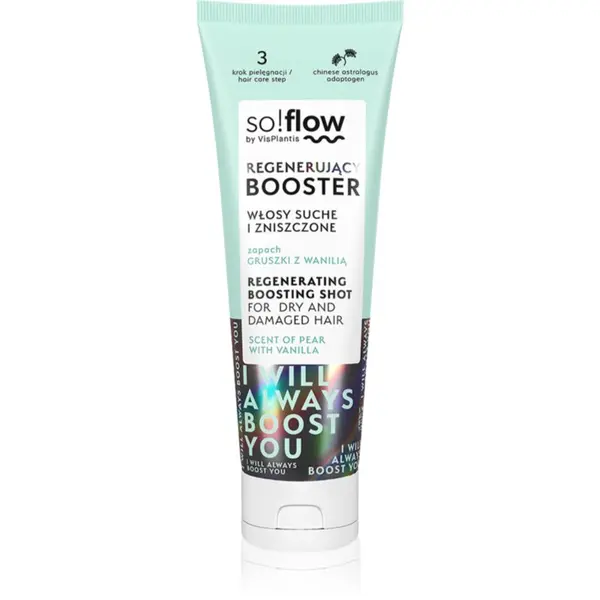 so!flow so!flow Dry and Damaged Hair Regenerating Boosting Shot regenerirajući serum za suhu i oštećenu kosu 75 ml