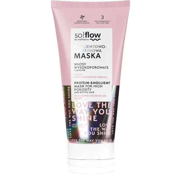 so!flow so!flow High Porosity Hair Protein-Emollient Mask maska za učvršćivanje za lomljivu i iscrpljenu kosu 200 ml