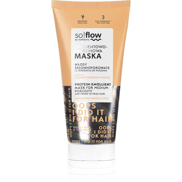 so!flow so!flow Medium Porosity Hair Protein-Emollient Mask maska za kosu anti-frizzy 200 ml