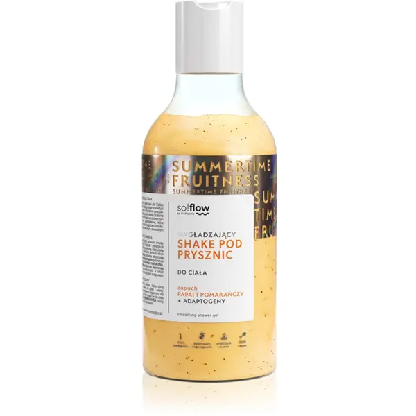 so!flow so!flow Smoothing Shower Shake gel za tuširanje za sve tipove kože Papaya & Orange 400 ml
