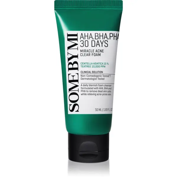 Some By Mi Some By Mi AHA∙BHA∙PHA 30 Days Miracle Acne Clear Foam pjena za dubinsko čišćenje za problematično lice, akne 50 ml