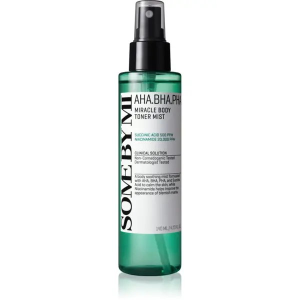 Some By Mi Some By Mi AHA∙BHA∙PHA 30 Days Miracle Body Toner Mist magla za tijelo za osjetljivu i problematičnu kožu 140 ml