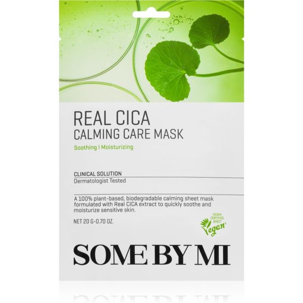 Some By Mi Some By Mi Clinical Solution Cica Calming Care Mask umirujuća sheet maska za osjetljivu kožu lica 20 g