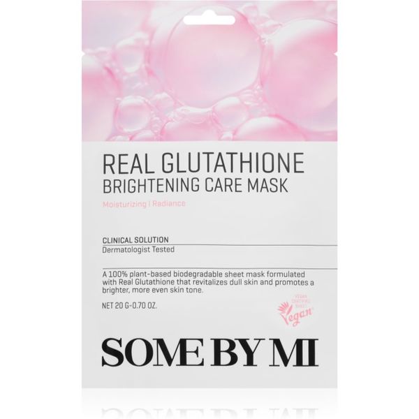 Some By Mi Some By Mi Clinical Solution Glutathione Brightening Care Mask sheet maska za blistav ten za ujednačavanje tena lica 20 g