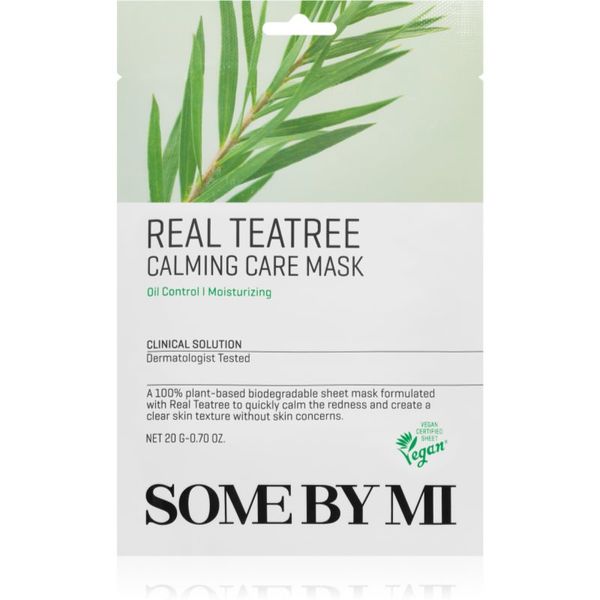Some By Mi Some By Mi Clinical Solution Teatree Calming Care Mask umirujuća sheet maska za problematično lice, akne 20 g