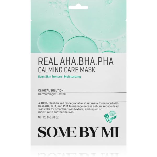 Some By Mi Some By Mi Daily Solution AHA∙BHA∙PHA Calming Care umirujuća sheet maska za problematično lice 20 g