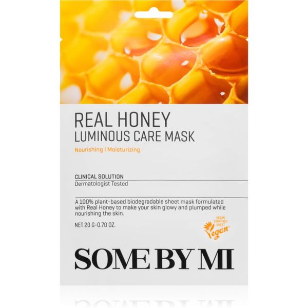 Some By Mi Some By Mi Daily Solution Honey Luminous Care sheet maska za blistav ten 20 g