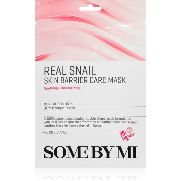 Some By Mi Some By Mi Daily Solution Snail Skin Barrier Care Mask sheet maska za snažniju kožu za regeneraciju i obnovu lica 20 g