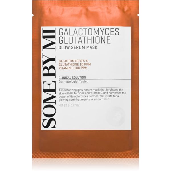 Some By Mi Some By Mi Galactomyces Glutathione Glow Serum Mask sheet maska za blistav ten za osjetljivu i suhu kožu lica 22 g