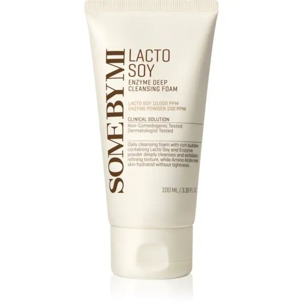 Some By Mi Some By Mi Lacto Soy Enzyme Deep Cleansing Foam pjena za dubinsko čišćenje s umirujućim djelovanjem 100 ml