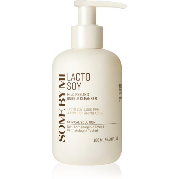 Some By Mi Some By Mi Lactosoy Mild Bubble Peeling Cleanser nježni piling za čišćenje za osjetljivu kožu lica 180 ml
