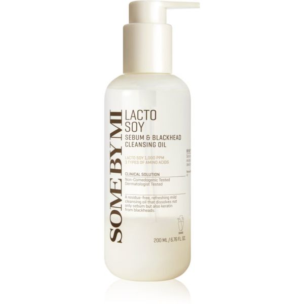 Some By Mi Some By Mi Lactosoy Sebum & Blackhead Cleansing Oil nježno ulje za čišćenje za osjetljivu kožu lica 200 ml