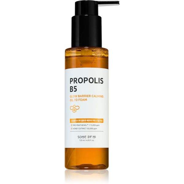 Some By Mi Some By Mi Propolis B5 Glow Barrier umirujuće ulje za čišćenje za osjetljivu kožu lica 120 ml