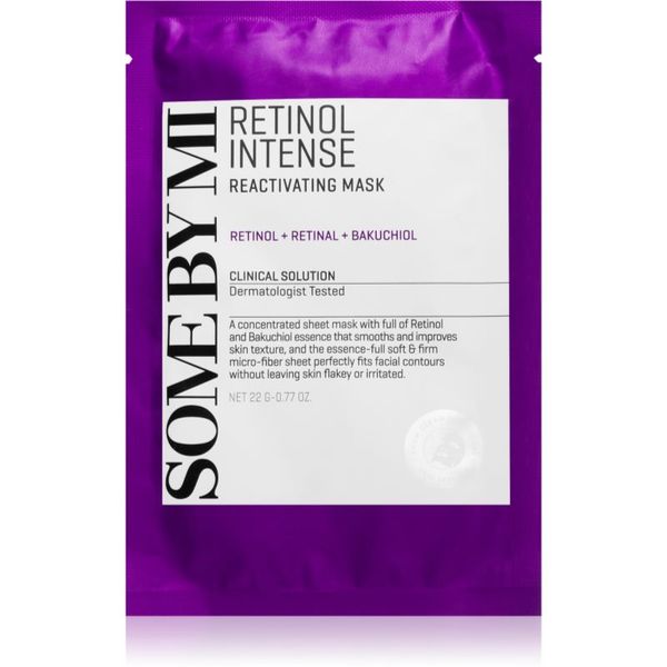 Some By Mi Some By Mi Retinol Intense Reactivating Mask sheet maska protiv bora za zrelu kožu lica 22 g
