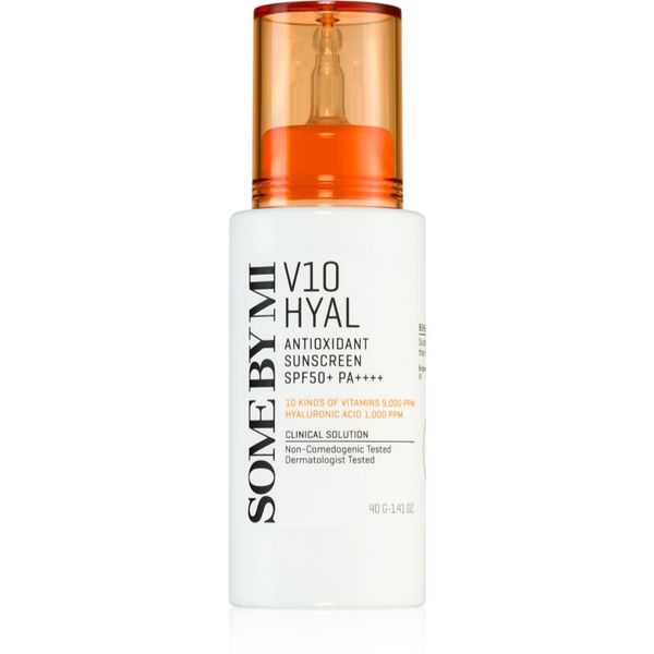 Some By Mi Some By Mi V10 Hyal Antioxidant Sunscreen intenzivna umirujuća i zaštitna krema SPF 50+ 40 ml