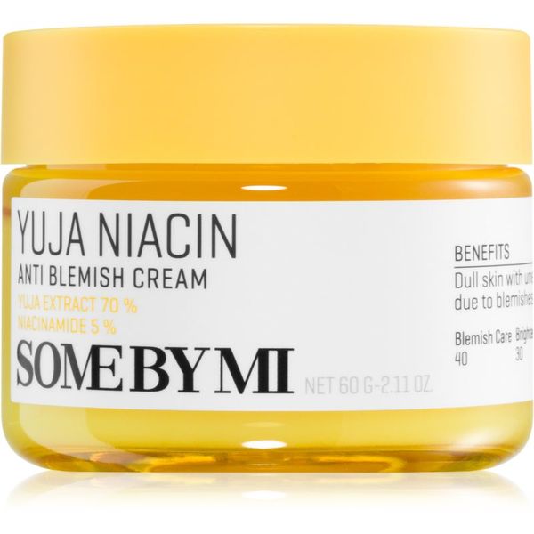 Some By Mi Some By Mi Yuja Niacin Anti Blemish hidratantna i posvjetljujuća krema za lice za lice s hiperpigmentacijom 60 g