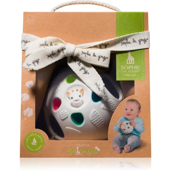 Sophie La Girafe Sophie La Girafe Vulli Senso Ball loptica kontrastnih boja 3m+ 1 kom