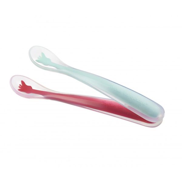 Sophie La Girafe Sophie La Girafe Vulli Silicone Spoons žličica za djecu Red/ Blue 4m+ 2 kom