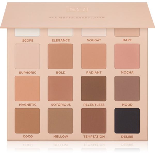 SOSU Cosmetics SOSU Cosmetics All Matte Everything Eyeshadow Palette paleta sjenila za oči 16x2 g