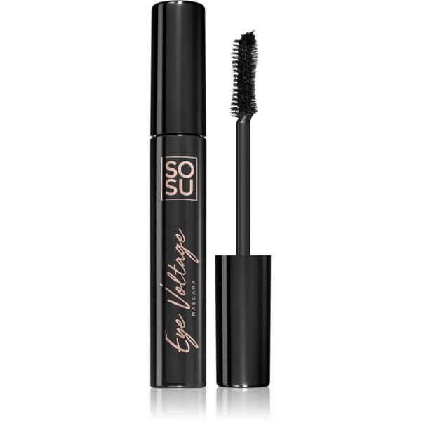 SOSU Cosmetics SOSU Cosmetics Eye Voltage vodootporna maskara za uvijanje i odvajanje trepavica nijansa Jet Black 10 ml