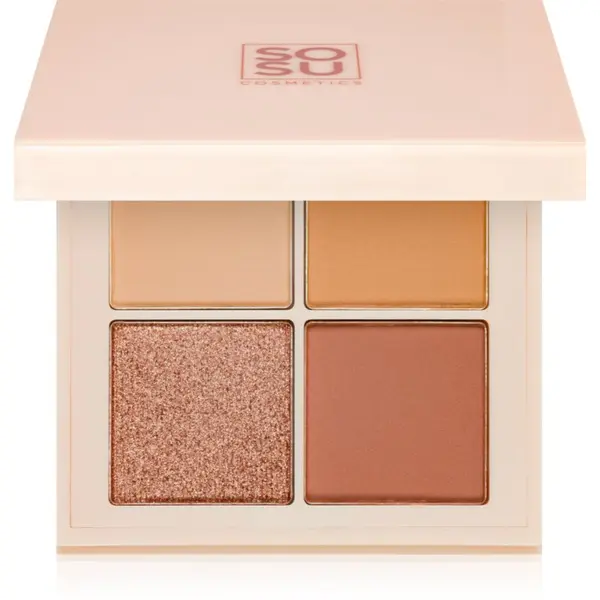 SOSU Cosmetics SOSU Cosmetics Eyeshadow Quad paleta sjenila za oči nijansa Nude 4.8 g