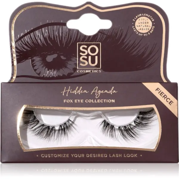 SOSU Cosmetics SOSU Cosmetics Hidden Agenda Fox Eye Collection umjetne trepavice nijansa Fierce 1 kom