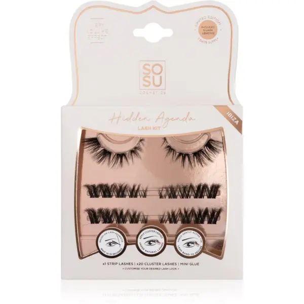 SOSU Cosmetics SOSU Cosmetics Hidden Agenda Lash Kit umjetne trepavice Ibiza 1 kom