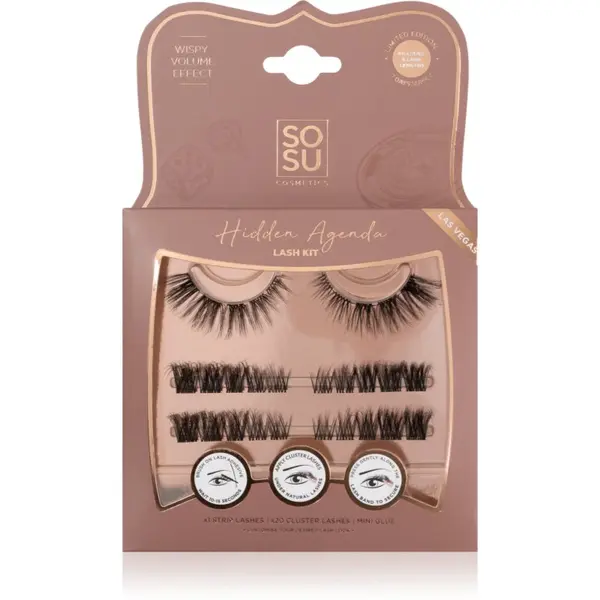 SOSU Cosmetics SOSU Cosmetics Hidden Agenda Lash Kit umjetne trepavice Las Vegas 1 kom