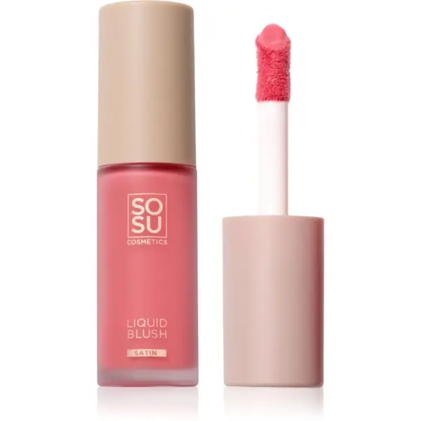 SOSU Cosmetics SOSU Cosmetics Liquid Blush Satin tekuće rumenilo nijansa Pink Pop 9 ml