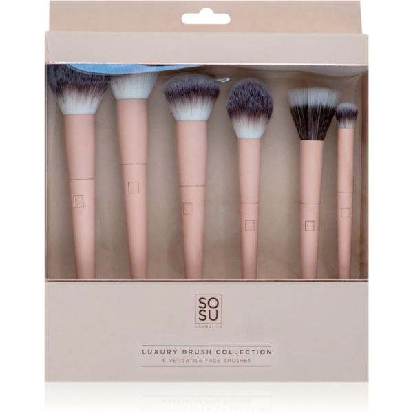SOSU Cosmetics SOSU Cosmetics Luxury Brush Face Collection set kistova za lice 6 kom