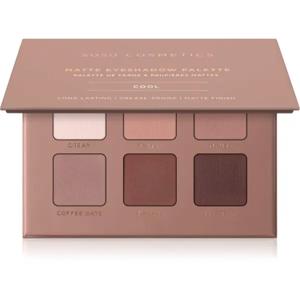 SOSU Cosmetics SOSU Cosmetics Matte Eyeshadow Palette paleta sjenila za oči nijansa Cool 6x1.3 g