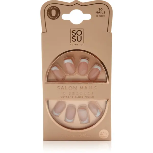 SOSU Cosmetics SOSU Cosmetics Salon Nails French Mani Umjetni nokti nijansa French Mani 30 kom