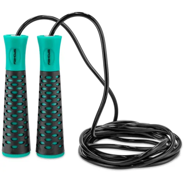 Spokey Spokey Candy Rope uže za preskakanje Black & Green 300 cm
