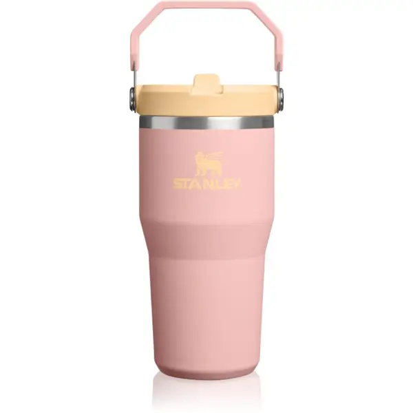 Stanley Stanley IceFlow™ Flip Straw 2.0 Tumbler termosica od nehrđajućeg čelika Peach Rose 590 ml