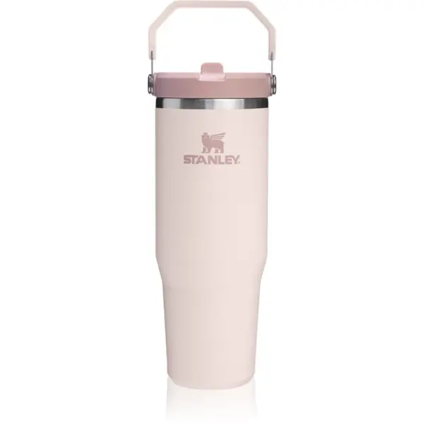 Stanley Stanley IceFlow™ Flip Straw Tumbler boca za vodu od nehrđajućeg čelika Rose Quartz 890 ml