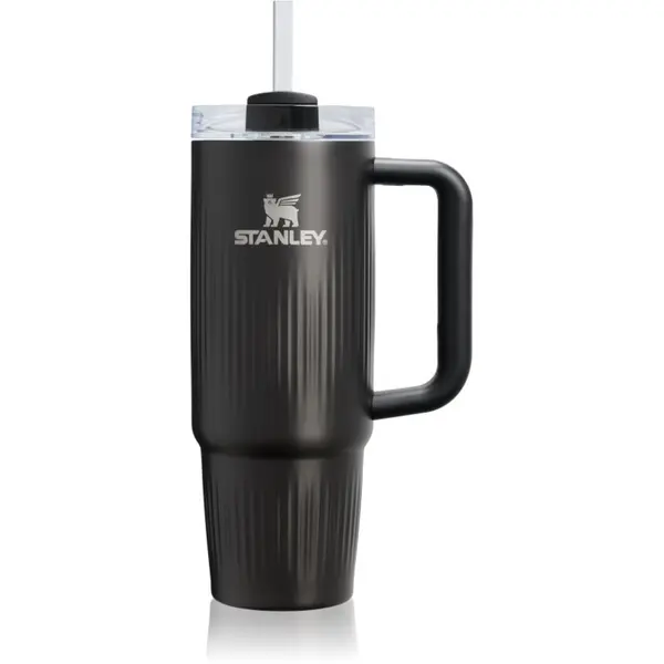 Stanley Stanley Quencher H2.O FlowState™ Fluted Tumbler tumbler od nehrđajućeg čelika sa slamkom srednji Black PVD 890 ml