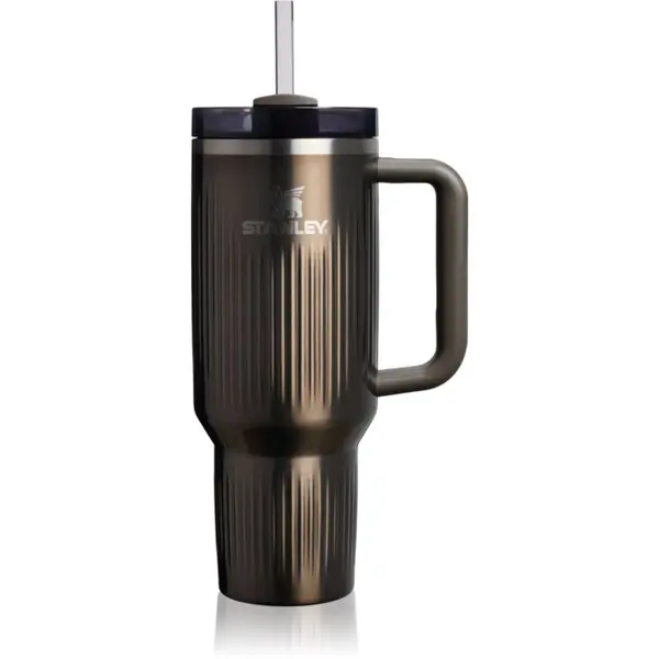 Stanley Stanley Quencher H2.O FlowState™ Fluted Tumbler tumbler od nehrđajućeg čelika sa slamkom veliki Gunmetal Shine 1180 ml