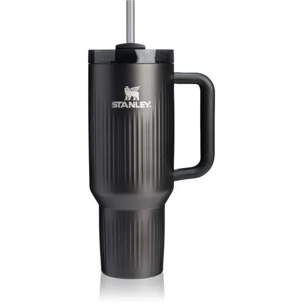 Stanley Stanley Quencher H2.O Fluted Tumbler tumbler od nehrđajućeg čelika sa slamkom veliki Black PVD 1180 ml
